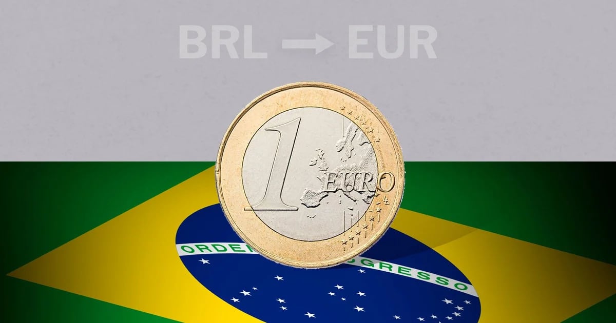 Opening value of the euro in Brazil on May 6 from EUR to BRL