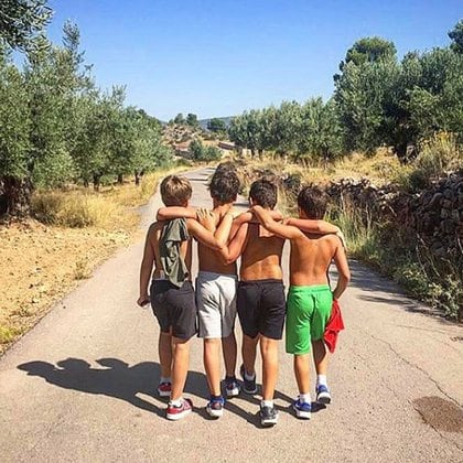 La foto que compartió Nacho Palau en Instagram horas antes del inicio del juicio, y que acompañó con la frase "Hermanos por siempre" (IG: nachopalau)