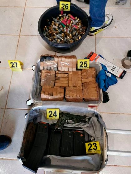 Los detenidos pertenecerían al Cártel de Sinaloa y operaban el trasiego de cocaína desde Guatemala (Foto: Twitter@GN_MEXICO_)