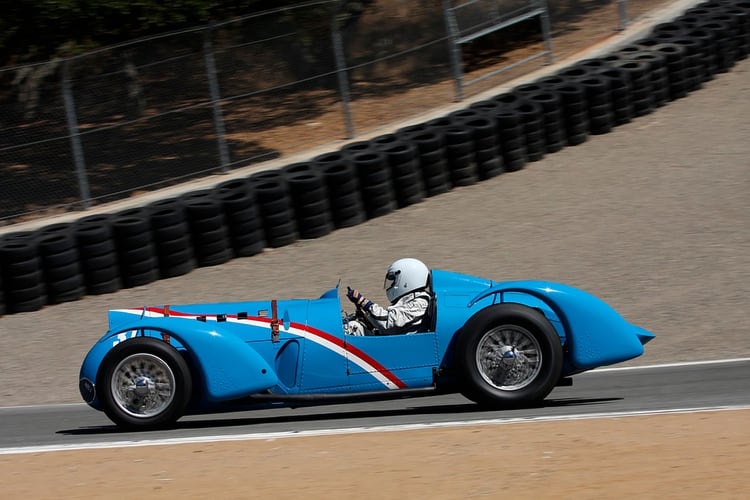 El Delahaye 145 de 1937 como el que usó Dreyfus para ganar en el primer GP de 1938.