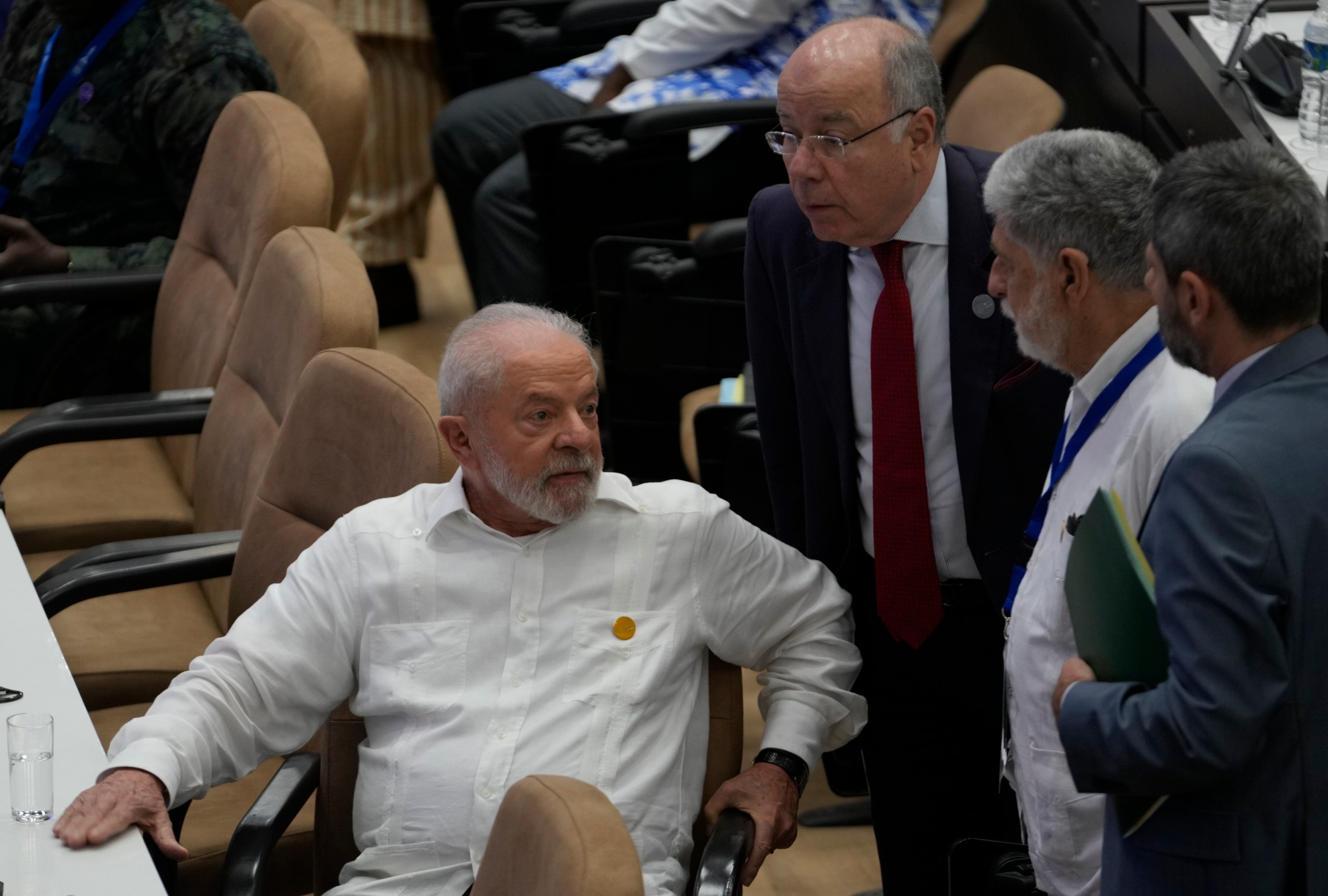 Antes de viajar a Nueva York, el presidente de Brasil, Lula da Silva fue a la cumbre G77+China en La Habana, Cuba (AP Foto/Ramón Espinosa)