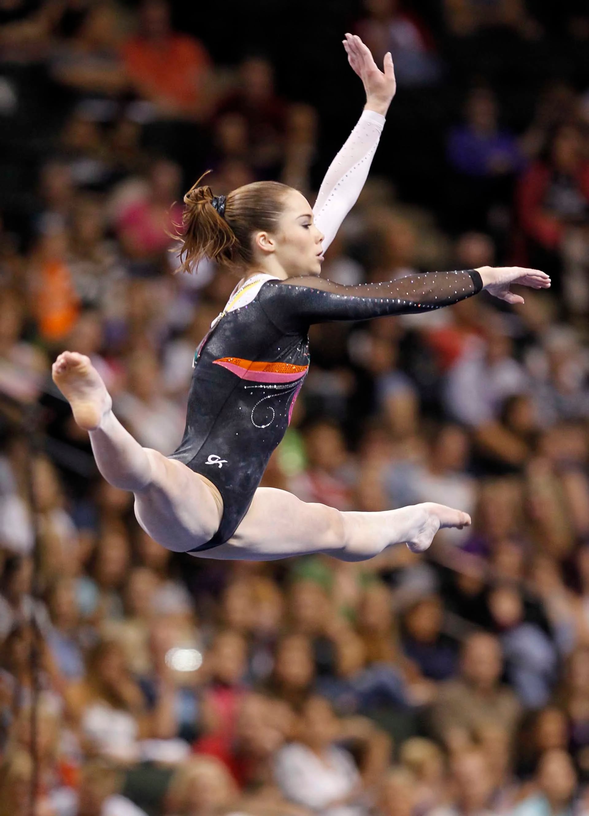 Maroney en sus tiempos de gimnasta (AP)