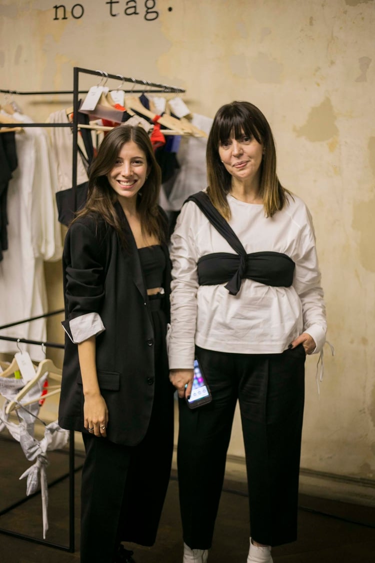Melina Scordamaglia y Mariana López Prieto, las diseñadoras y fundadoras de no tag.