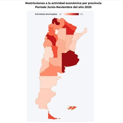 Fuente: Fundacion Libertad en base a información de lo gobiernos provinciales