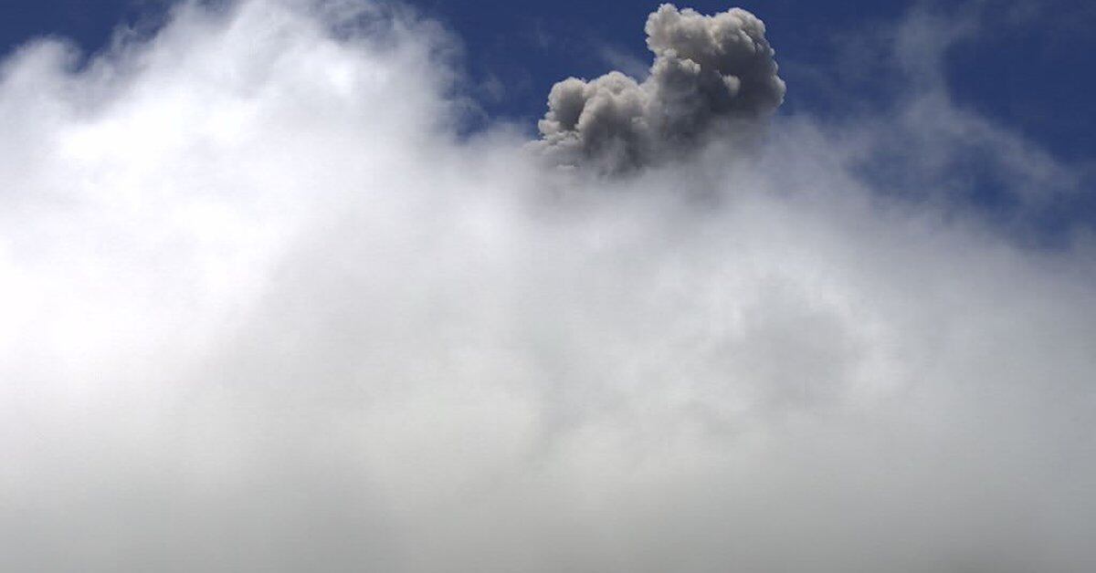 State of the Popocatépetl volcano – registered 22 exhalations today April 2