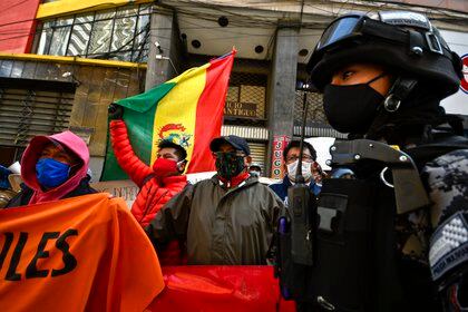 Protestas en Bolivia.