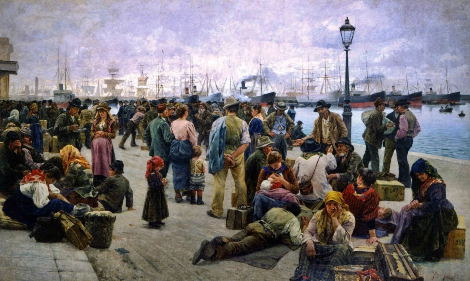 “Los emigrantes” (1895), obra de pintor italiano Angelo Tommasi