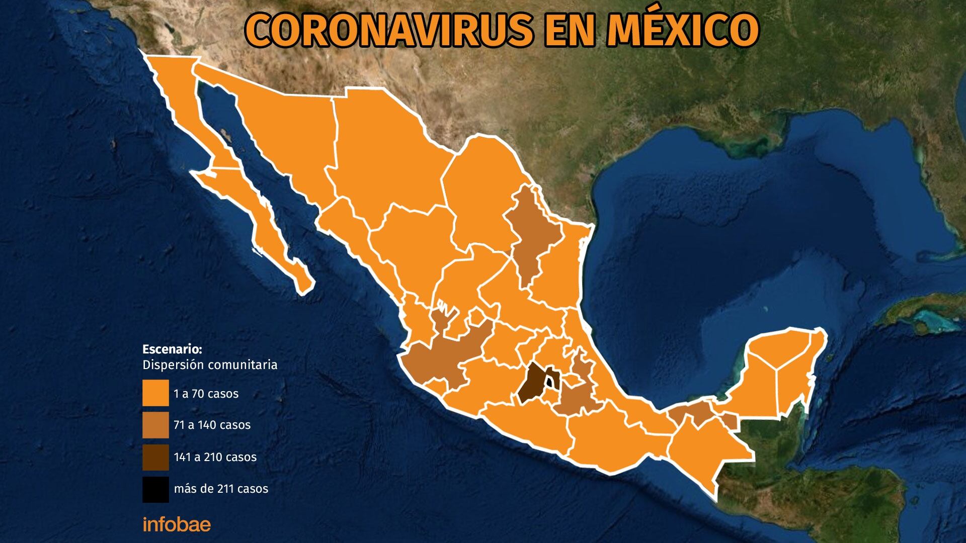 Mapa Del Coronavirus En Mexico Cdmx Y Edomex Son El Centro De Los