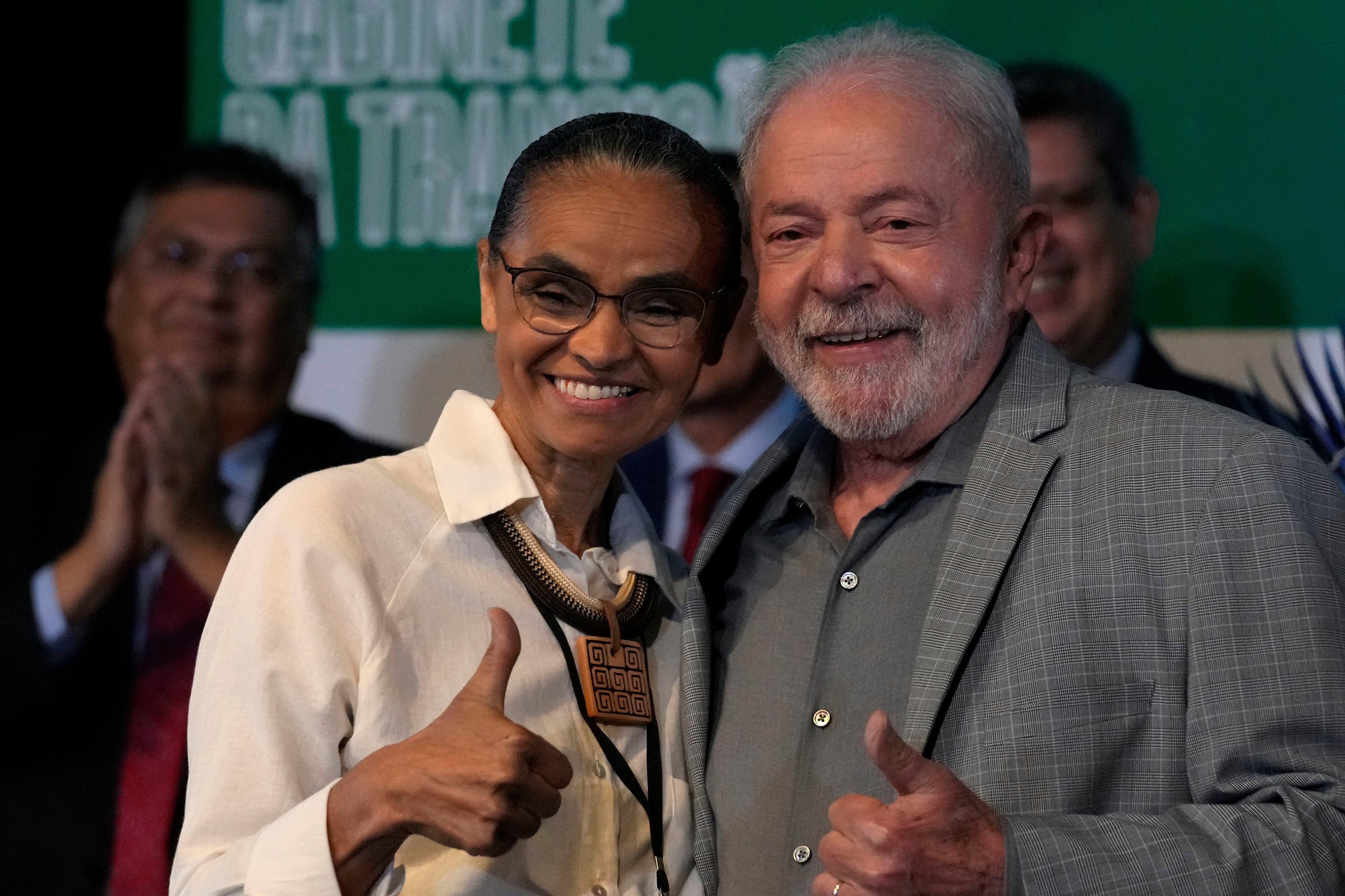 Lula da Silva y su ministra de Medio Ambiente, Marina Silva (AP)