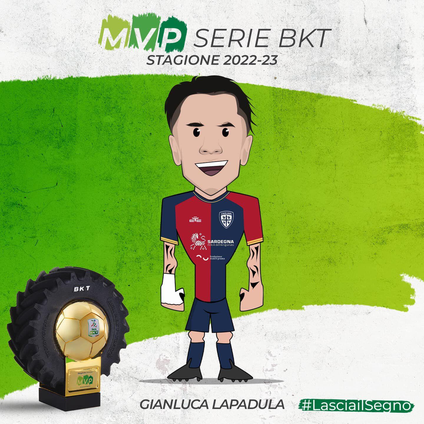 Gianluca Lapadula fue escogido mejor jugador de la temporada en la segunda división de Italia (Serie B).