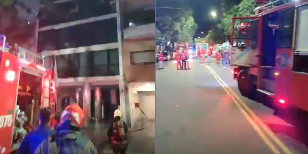 Rescataron a varias personas de un incendio en un edificio de Palermo