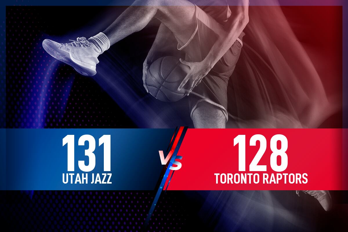Utah Jazz - Toronto Raptors: Resultado, resumen y estadísticas en directo del partido de la NBA