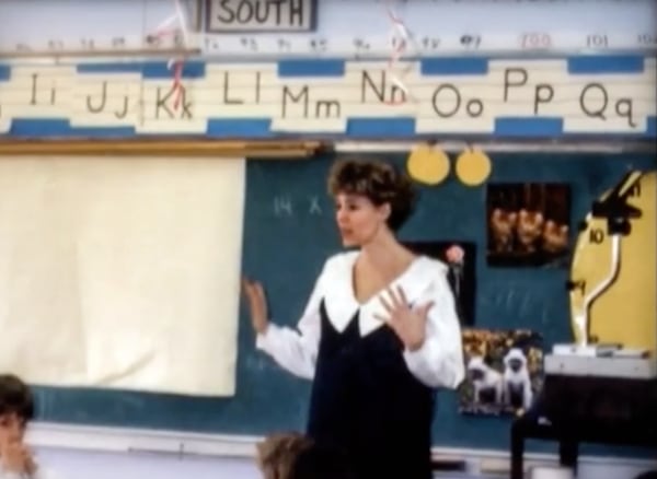 Mary Kay Letourneau impartiendo una clase en 1996