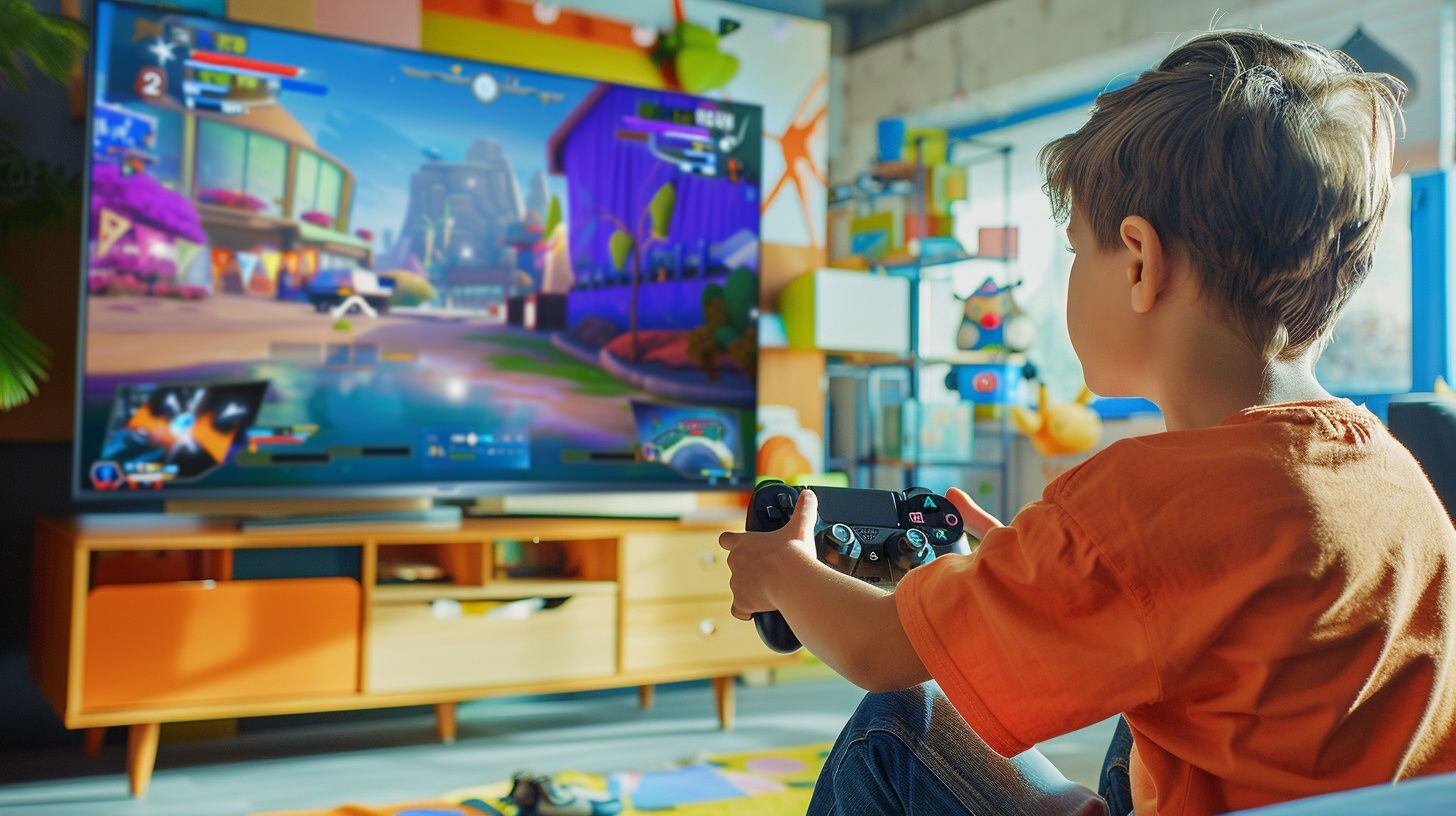 Niño jugando a un videojuego en su casa - (Imagen Ilustrativa Infobae)