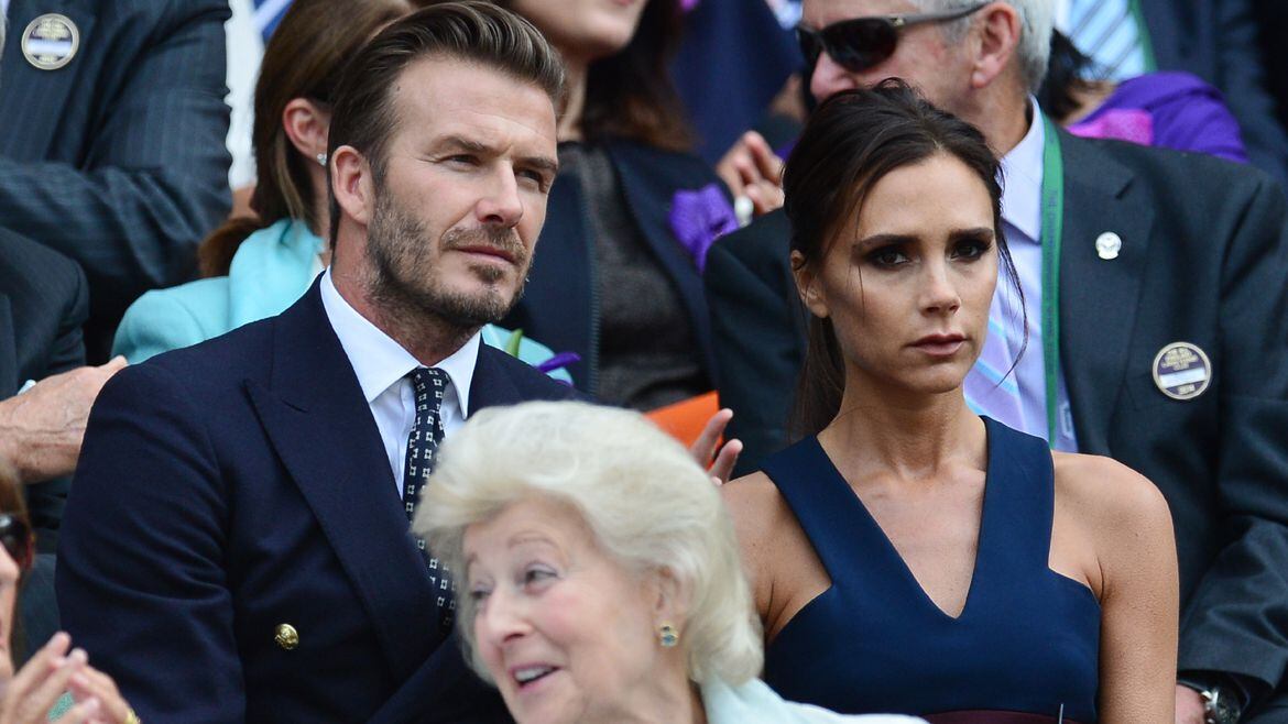 David Beckham y Victoria Adams (AFP)