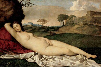 "Venus dormida" (1510, Gemäldegalerie Alte Meister, Dresde, Alemania)