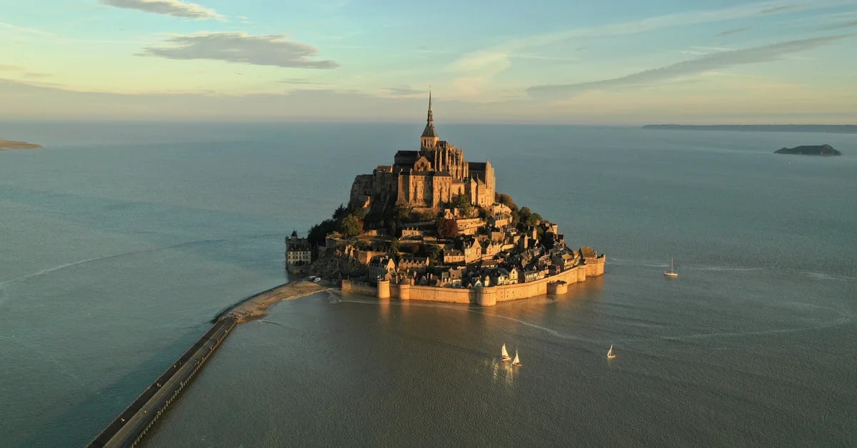 The spectacular French abbey of Mont-Saint-Michel celebrates its 1000th anniversary
