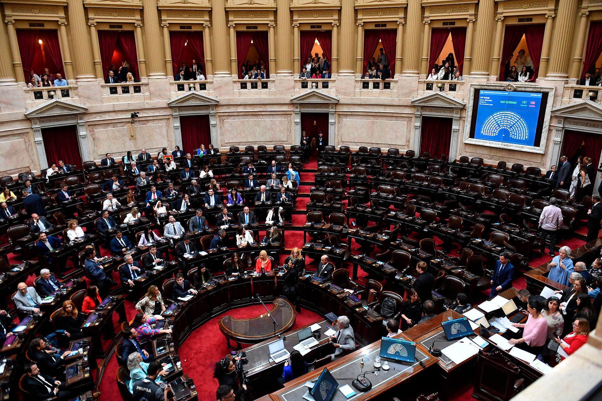 Sesión jura de diputados nacionales 2023