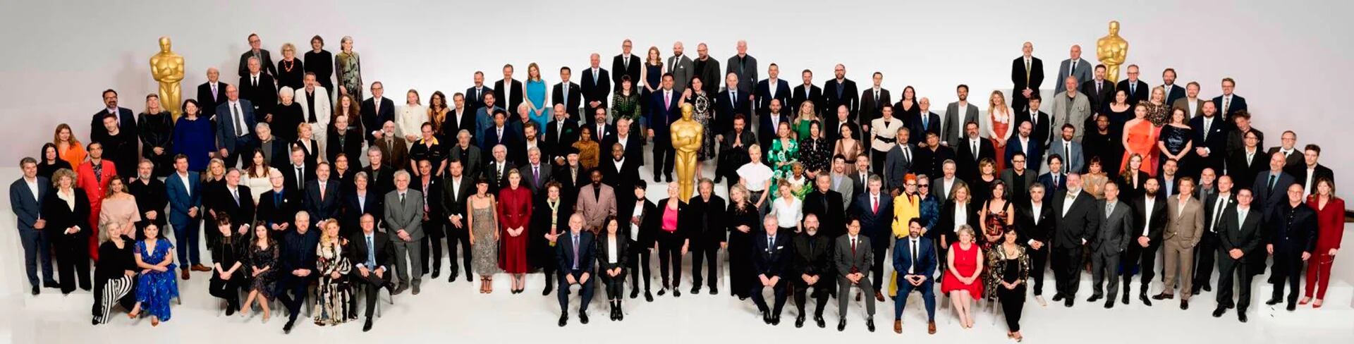 La foto de todos los nominados a los Oscar que la Academia de Hollywood compartió en las redes sociales