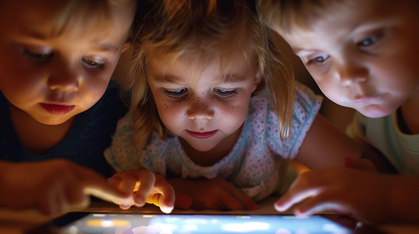 niños infantes juegan con una tablet (Imagen Ilustrativa Infobae)