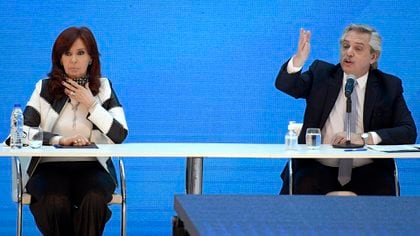 Cristina Kirchner y Alberto Fernández (Juan MABROMATA/AFP)