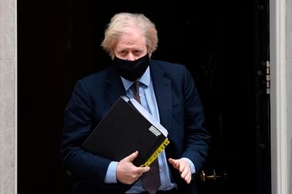 El primer ministro británico Boris Johnson en Londres este martes .EFE / EPA / ANDY RAIN 