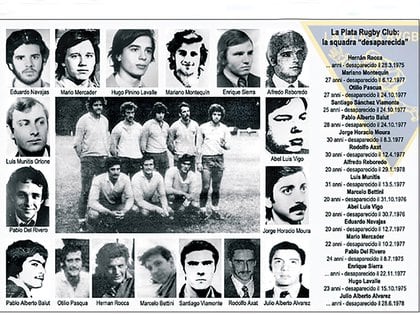 La foto del seven del club La Plata, y las caras de rugbiers desaparecidos de la institución