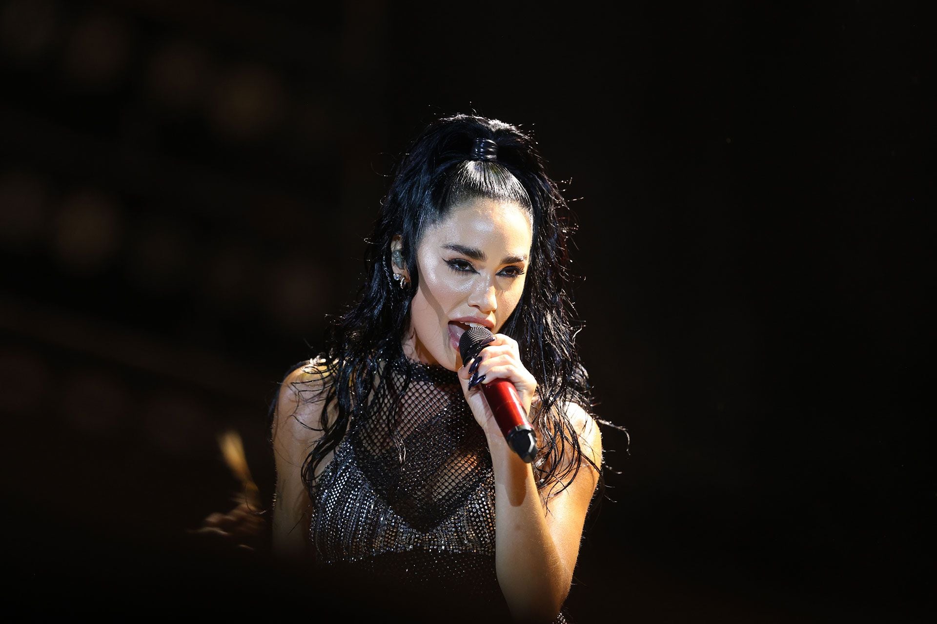 Lali brilló en su presentación en el Cosquín Rock (Mario Sar)