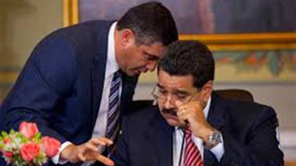 Miguel Rodríguez Torres con Nicolás Maduro