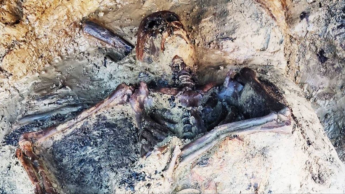 Esqueleto revela secretos de una antigua ciudad romana destruida por una erupción volcánica