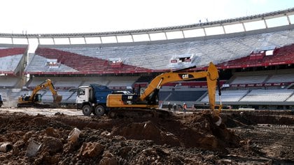 River avanza con las obras dentro del Monumental (River Press / Diego Haliasz)