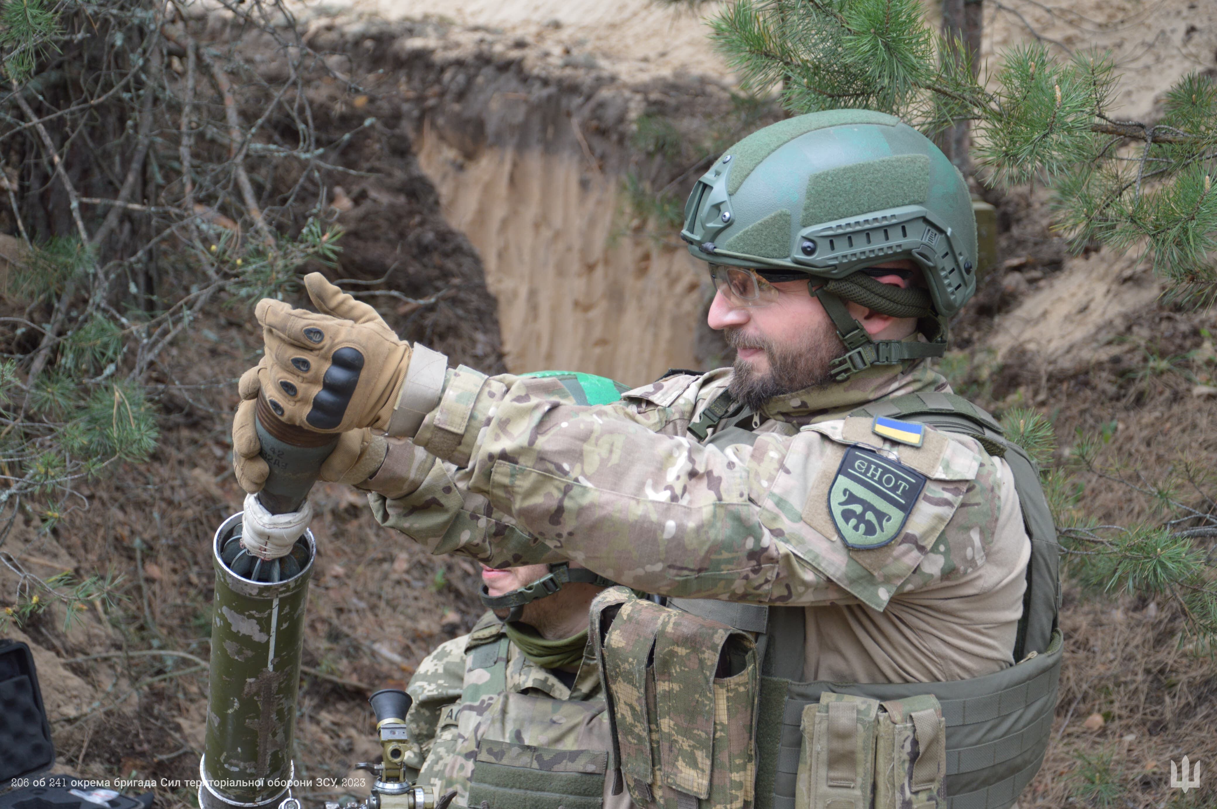 Un soldado ucraniano en una localización no especificada. EFE/ Brigada 241 del Ejército ucraniano SOLO USO EDITORIAL/NO VENTAS