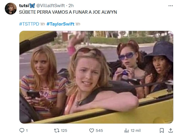 Memes de Taylor Swift foto X