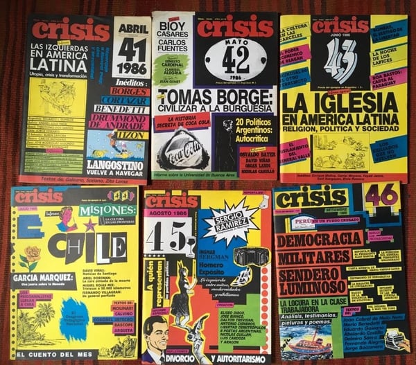 Algunos ejemplares de la “segunda época” de “Crisis”