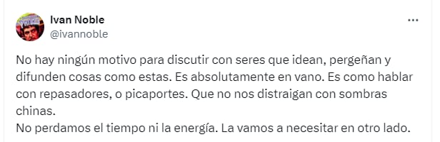 Iván Noble se mostró también del lado de Lali Espósito