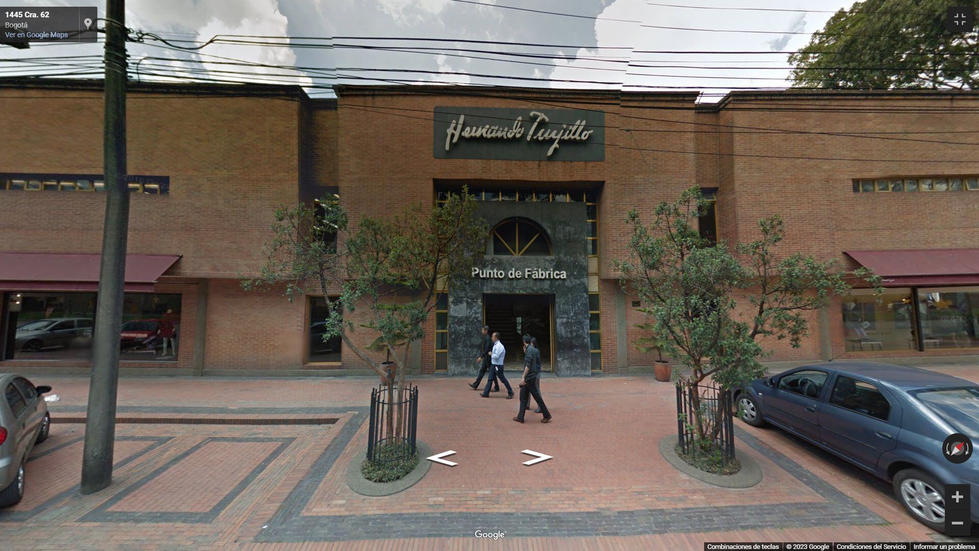 El edificio de Hermanos Trujillo en Bogotá abrió sus puertas en 1976 (Google Street View)