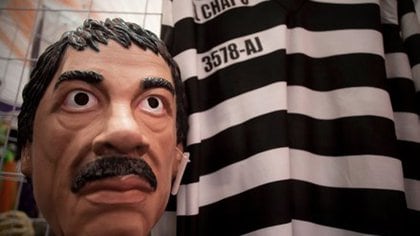 Vestido A  El Chapo " Guzmán:" Xinhua 163: