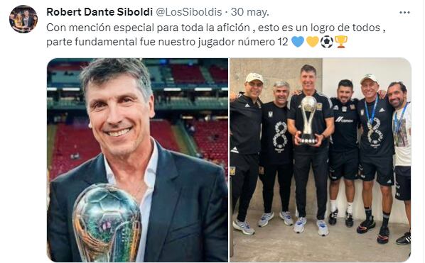 El estratega uruguayo reconoció la entrega y apoyo de toda la afición auriazul

Foto: Captura de pantalla, Twitter/Los Siboldis