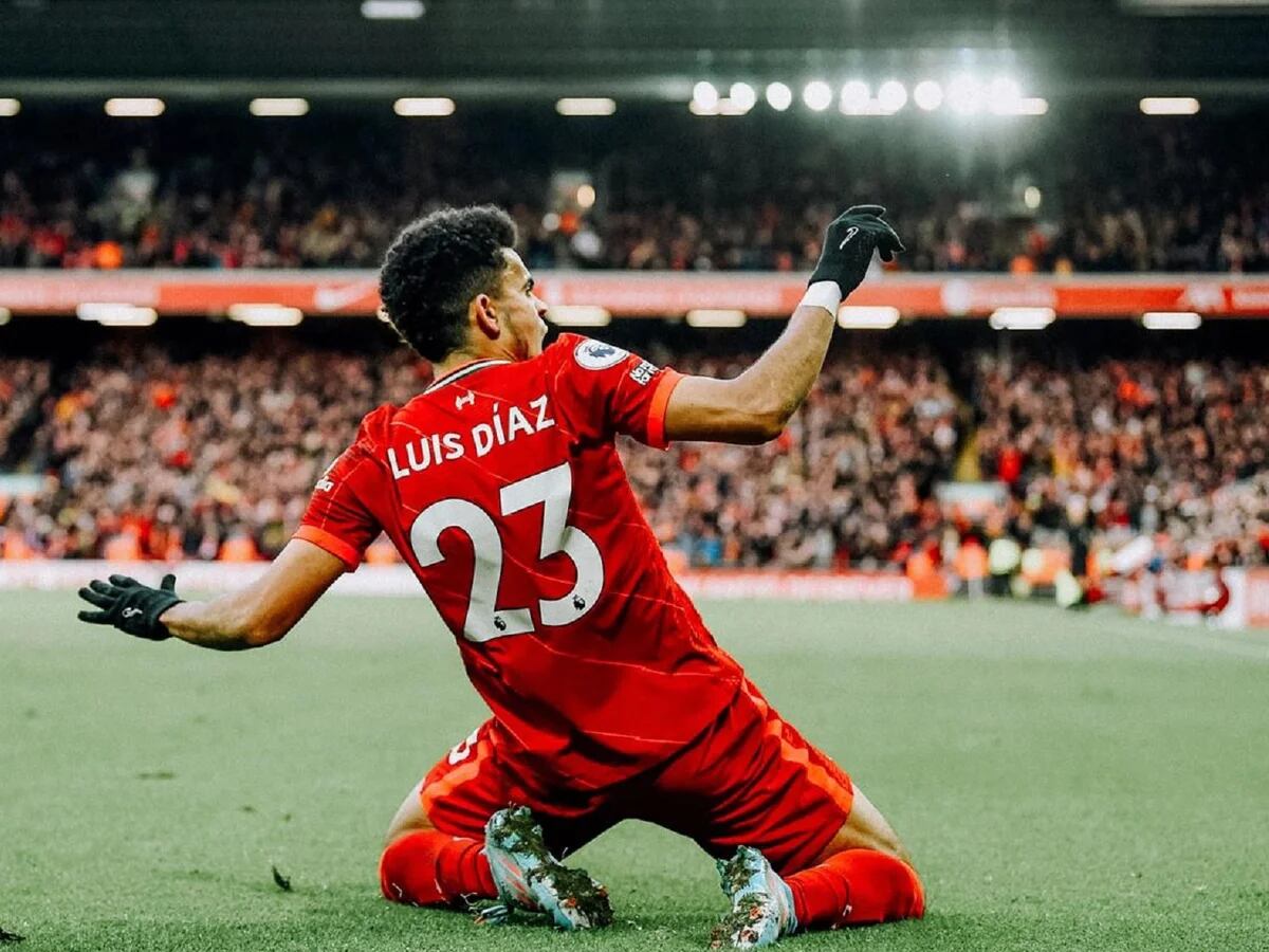 Luis Díaz, el segundo mejor jugador del Liverpool en febrero - Infobae