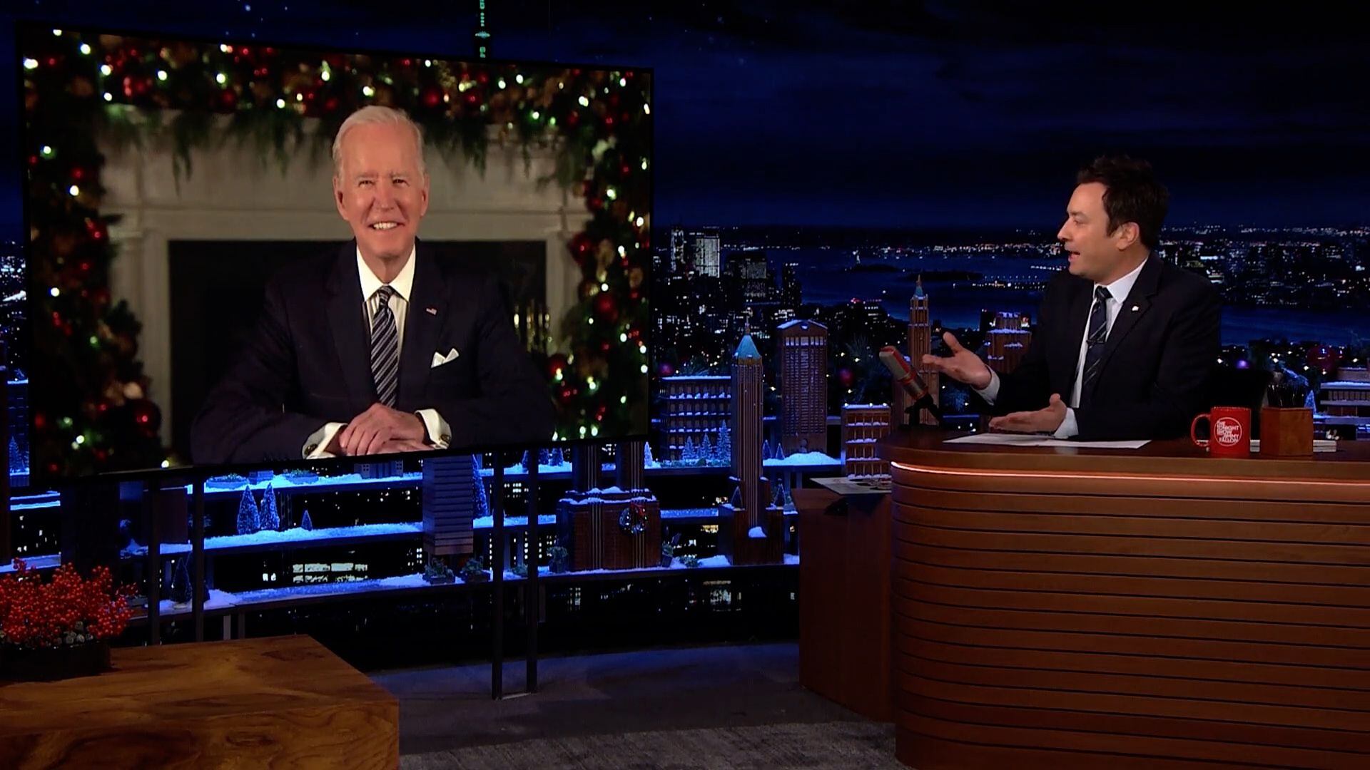 Joe Biden en el programa de Jimmy Fallon