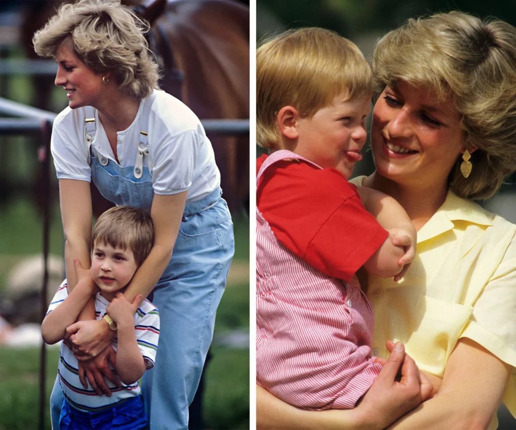 Hasta su muerte, Diana disfrutó mucho de la infancia de sus hijos