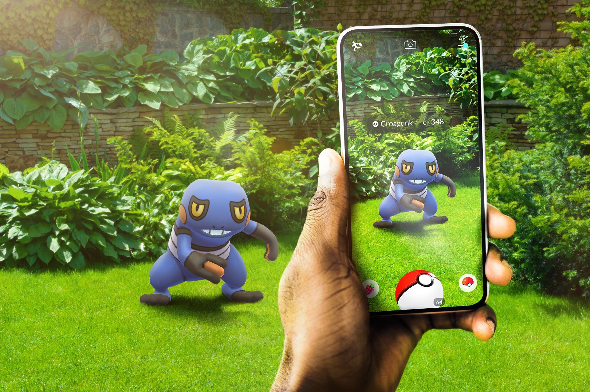 Pokémon Go showing an example of Augmented Reality.  (photo: pokemongolive.com)