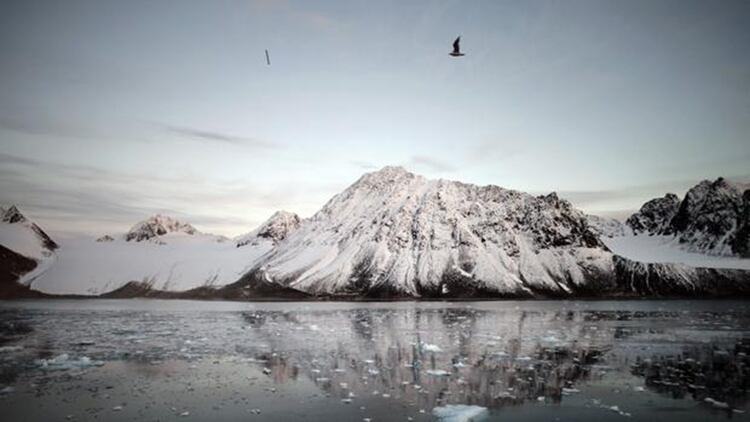 La pérdida de hielos en los polos es otro elemento visible del cambio climático.