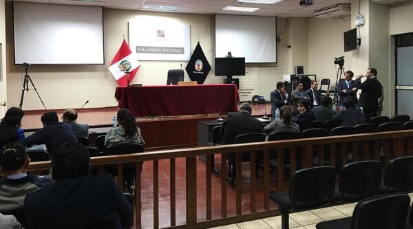 La Sala Penal Nacional donde se ordenó la prisión de los socios de Odebrecht en Perú