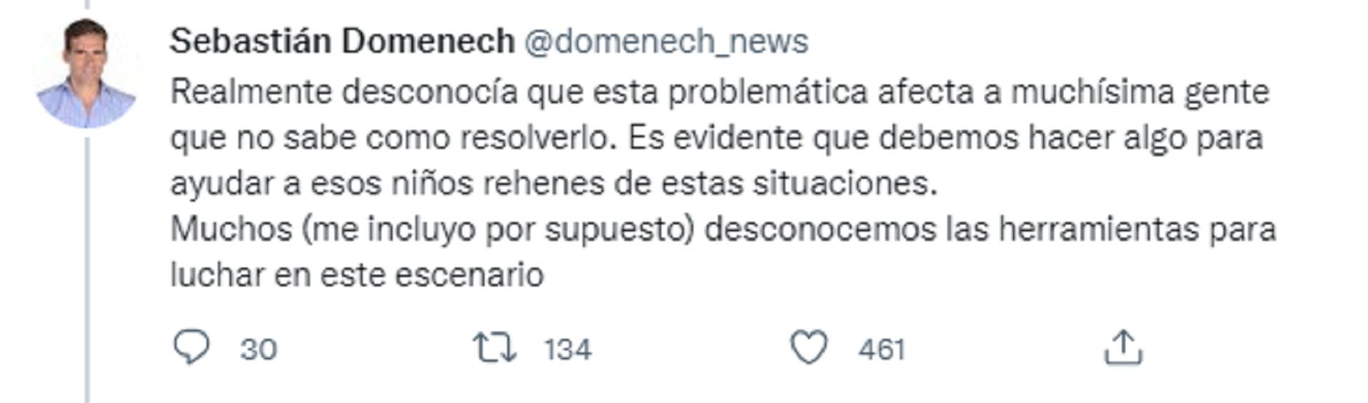 Tras su denuncia, Sebastián Domenech descubrió que hay muchísimos casos más como el suyo