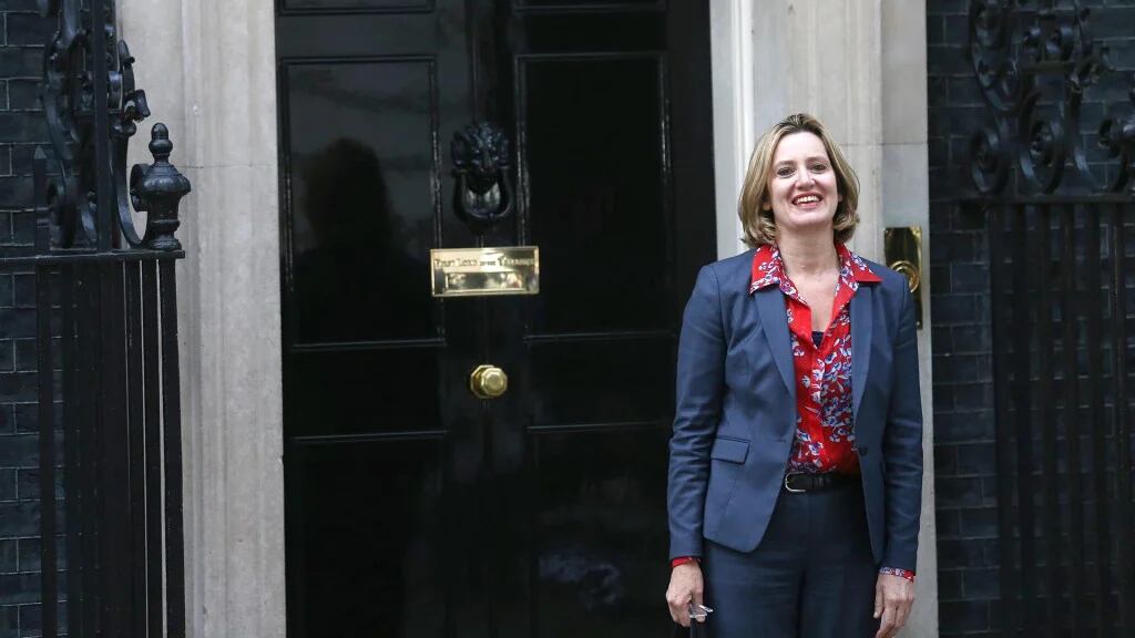 Amber Rudd, ministra de Interior del gobierno de Theresa May