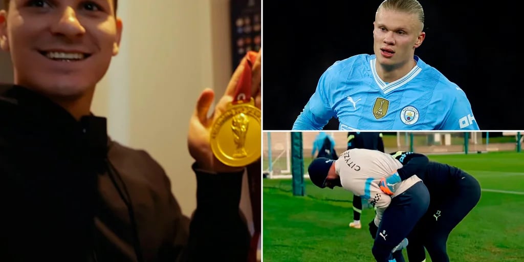 Las perlitas de la serie del Manchester City: dónde guarda Julián Álvarez la medalla del Mundial, el detalle de los pies de Haaland y la pelea entre dos jugadores