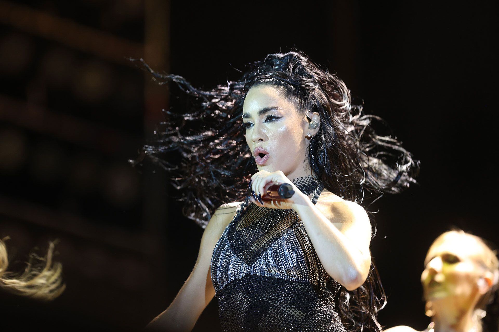 Lali cantó canciones como ‘Cómprame un brishito’, ‘Baum Baum’ y ‘Yegua’, el cover de Babasónicos (Mario Sar)