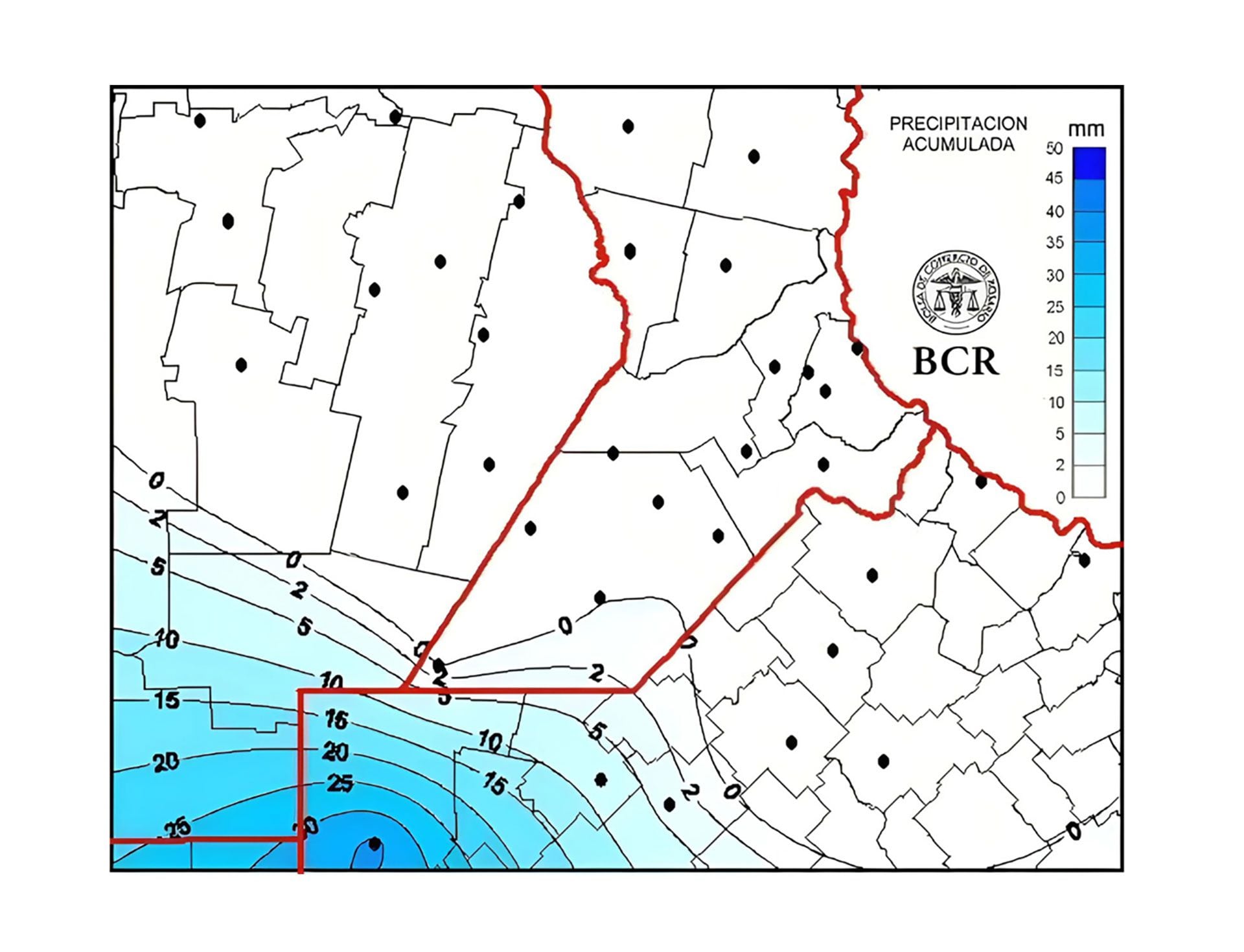 BCR lluvias