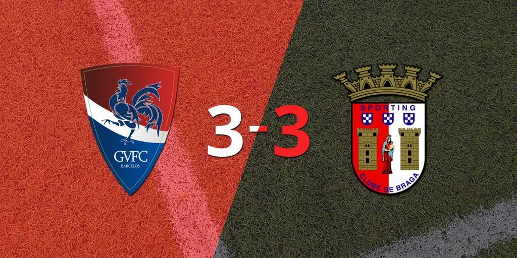 Con dos goles de André Horta, SC Braga igualó ante Gil Vicente